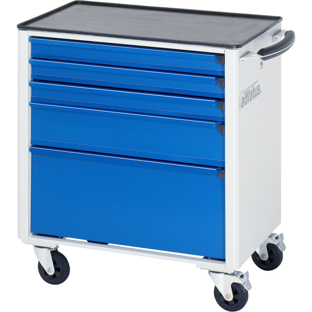 RAU Chariot pour outils série adlatus 700, HxLxP 790 x 700 x 510 mm, 5 tiroirs 3 x 65, 1 x 130, 1 x 260 mm, Plan de travail en métal N° de l'image du produit 2 : RAU Chariot pour outils série adlatus 700, HxLxP 790 x 700 x 510 mm, 5 tiroirs 3 x 65, 1 x 130, 1 x 260 mm, Plan de travail en métal