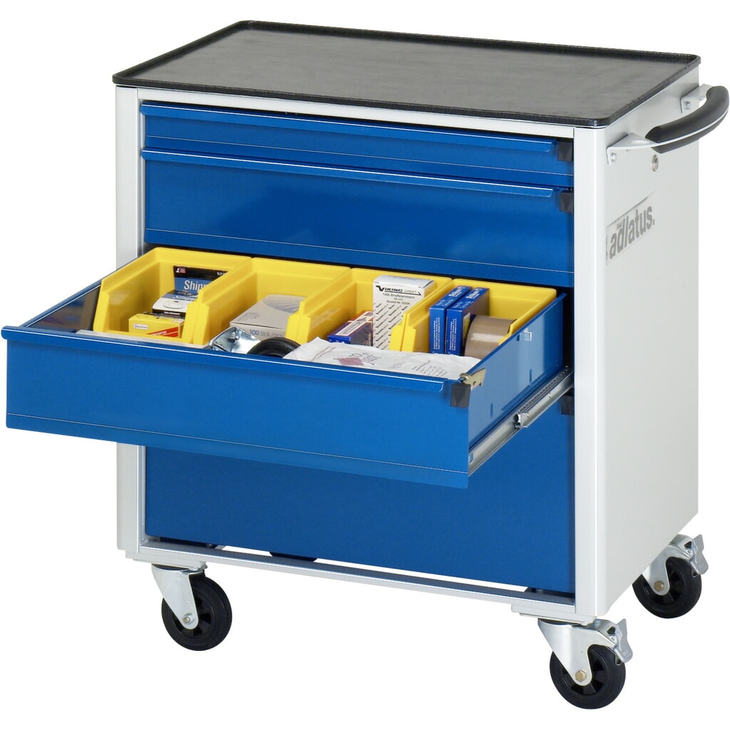 RAU Chariot pour outils série adlatus 700, HxLxP 790 x 700 x 510 mm, 4 tiroirs 1 x 65, 2 x 130, 1 x 260 mm, Plan de travail en métal Illustration du produit: RAU Chariot pour outils série adlatus 700, HxLxP 790 x 700 x 510 mm, 4 tiroirs 1 x 65, 2 x 130, 1 x 260 mm, Plan de travail en métal