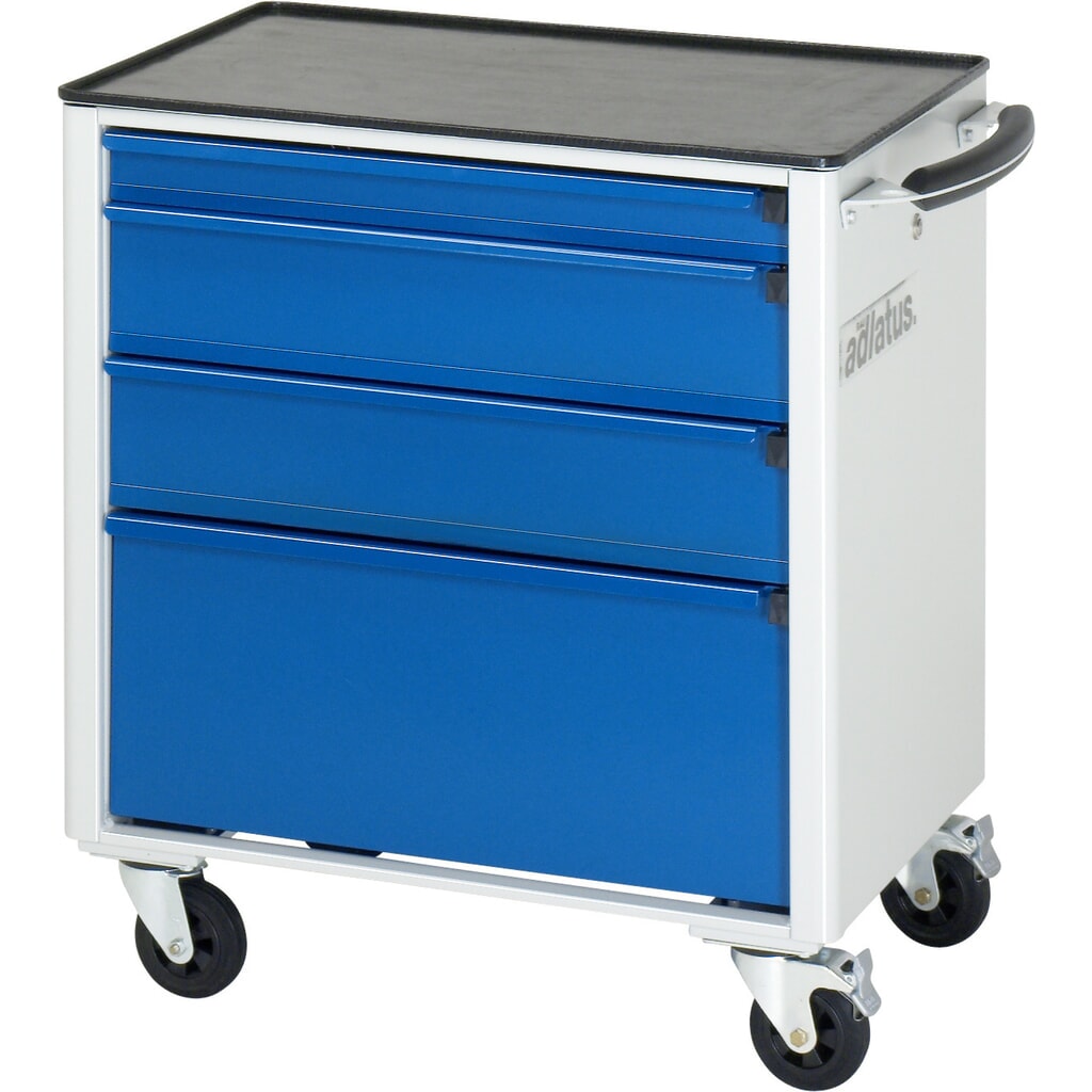 RAU Chariot pour outils série adlatus 700, HxLxP 790 x 700 x 510 mm, 4 tiroirs 1 x 65, 2 x 130, 1 x 260 mm, Plan de travail en métal N° de l'image du produit 2 : RAU Chariot pour outils série adlatus 700, HxLxP 790 x 700 x 510 mm, 4 tiroirs 1 x 65, 2 x 130, 1 x 260 mm, Plan de travail en métal