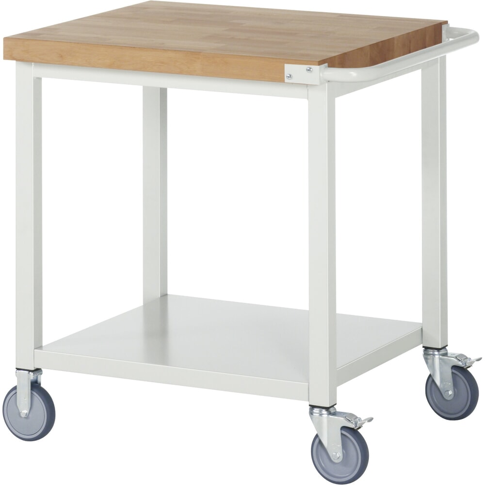 N° de l'image du produit 1 : RAU Établi mobile série 8000, HxlxP 880-1 080 x 750 x 700 mm, 1 tablette, profondeur 650 mm