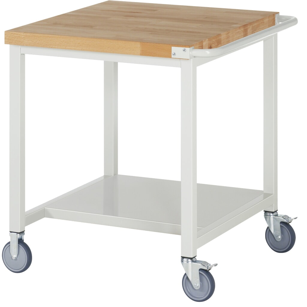 Illustration du produit: RAU Établi mobile série 8000, HxlxP 880-1 080 x 750 x 900 mm, 1 tablette, profondeur 650 mm