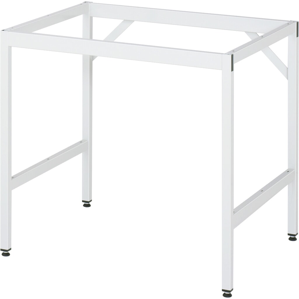 N° de l'image du produit 3 : RAU Établi réglable en hauteur série JERRY, HxlxP 800-850 x 1 000 x 800 mm, Plan de travail avec revêtement universel / linoléum