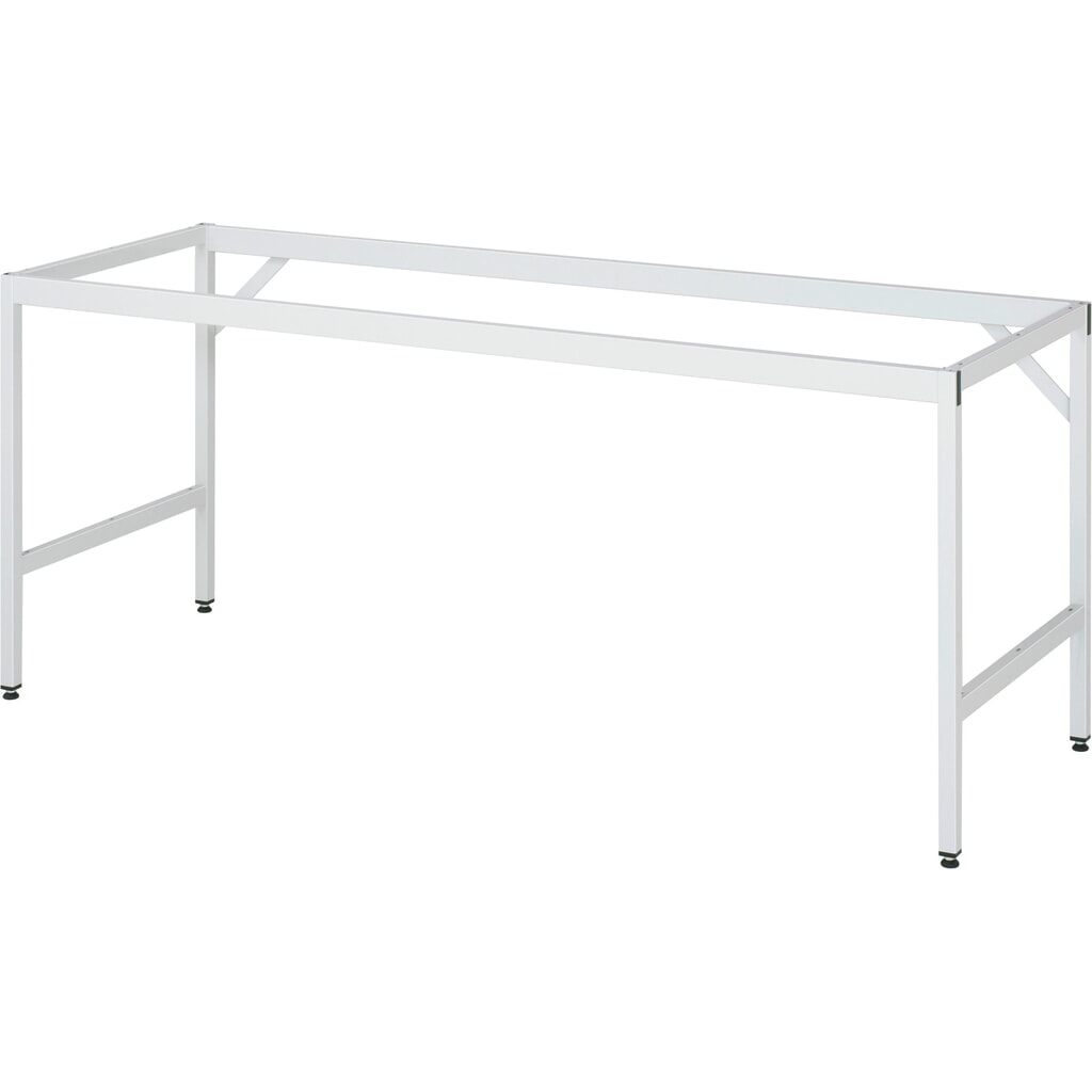 N° de l'image du produit 3 : RAU Établi réglable en hauteur série JERRY, HxlxP 800-850 x 2 500 x 800 mm, Plan de travail avec revêtement universel / linoléum