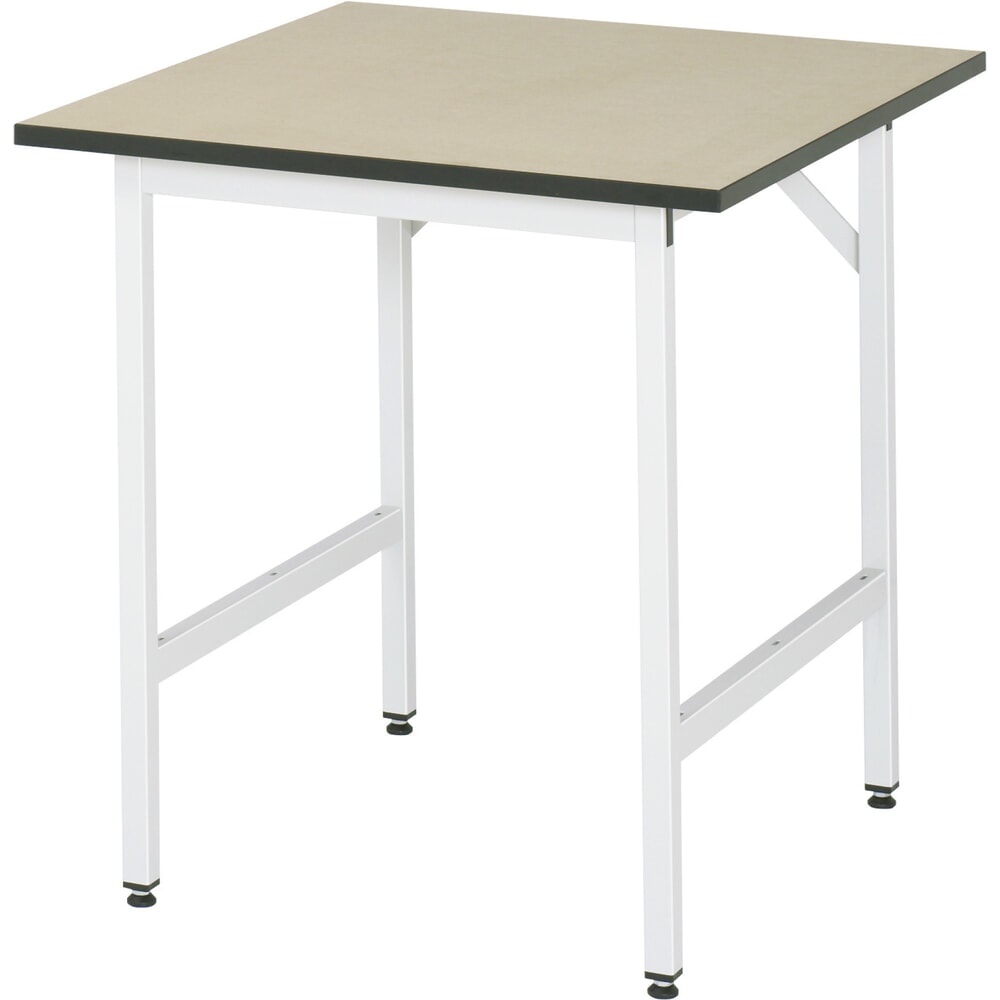 N° de l'image du produit 1 : RAU Établi réglable en hauteur série JERRY, HxlxP 800-850 x 750 x 800 mm, Plan de travail en MDF
