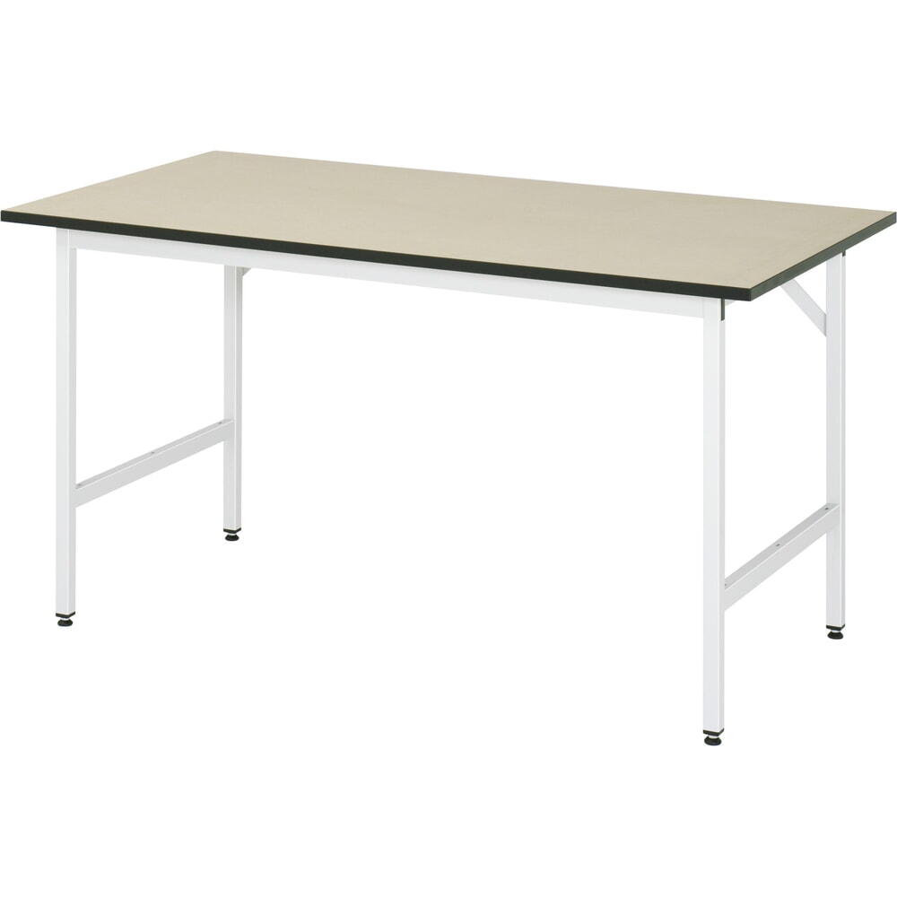 Illustration du produit: RAU Établi réglable en hauteur série JERRY, HxlxP 800-850 x 1 500 x 800 mm, Plan de travail en MDF