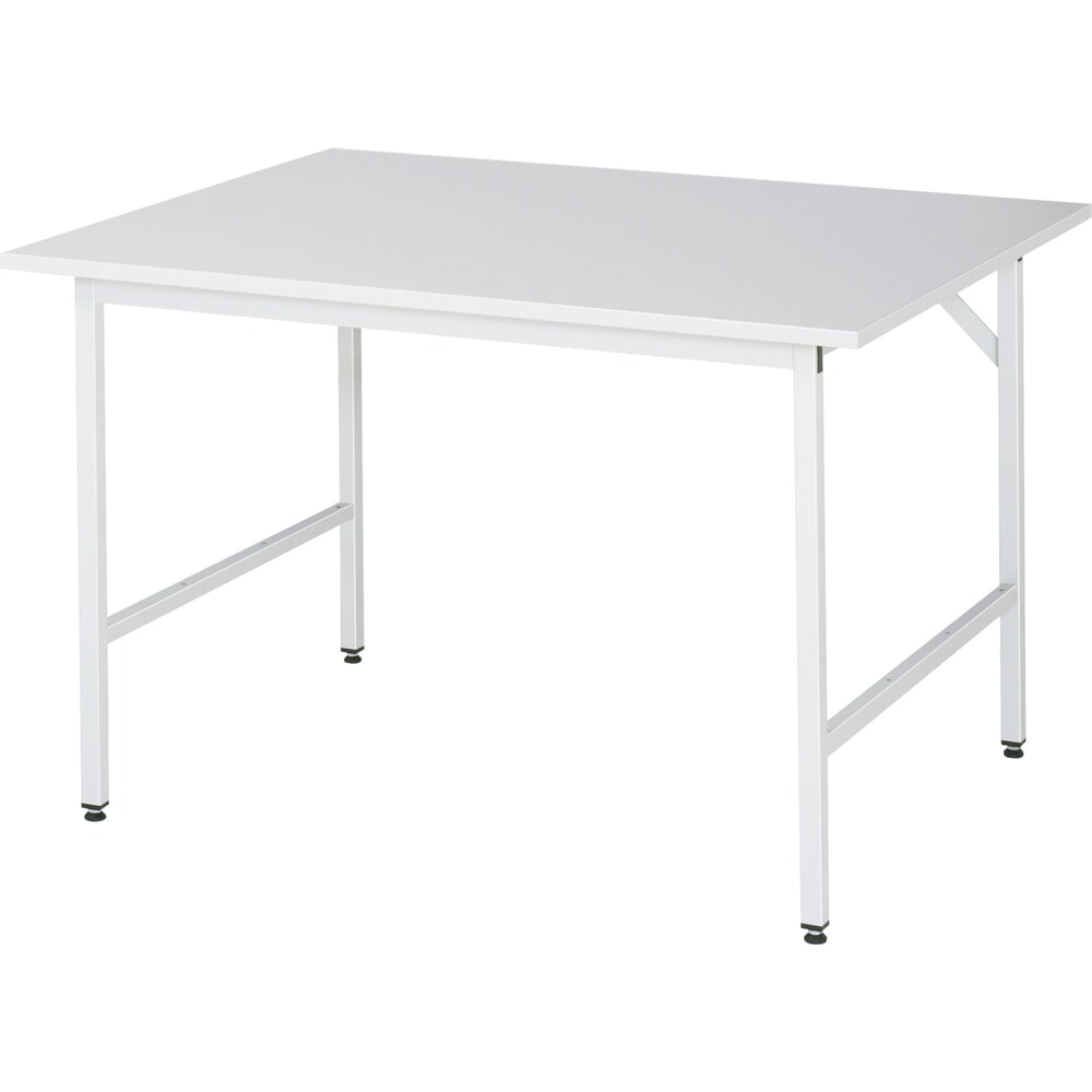 Illustration du produit: RAU Établi réglable en hauteur série JERRY, HxlxP 800-850 x 1 250 x 1 000 mm, Plan de travail avec revêtement en mélamine