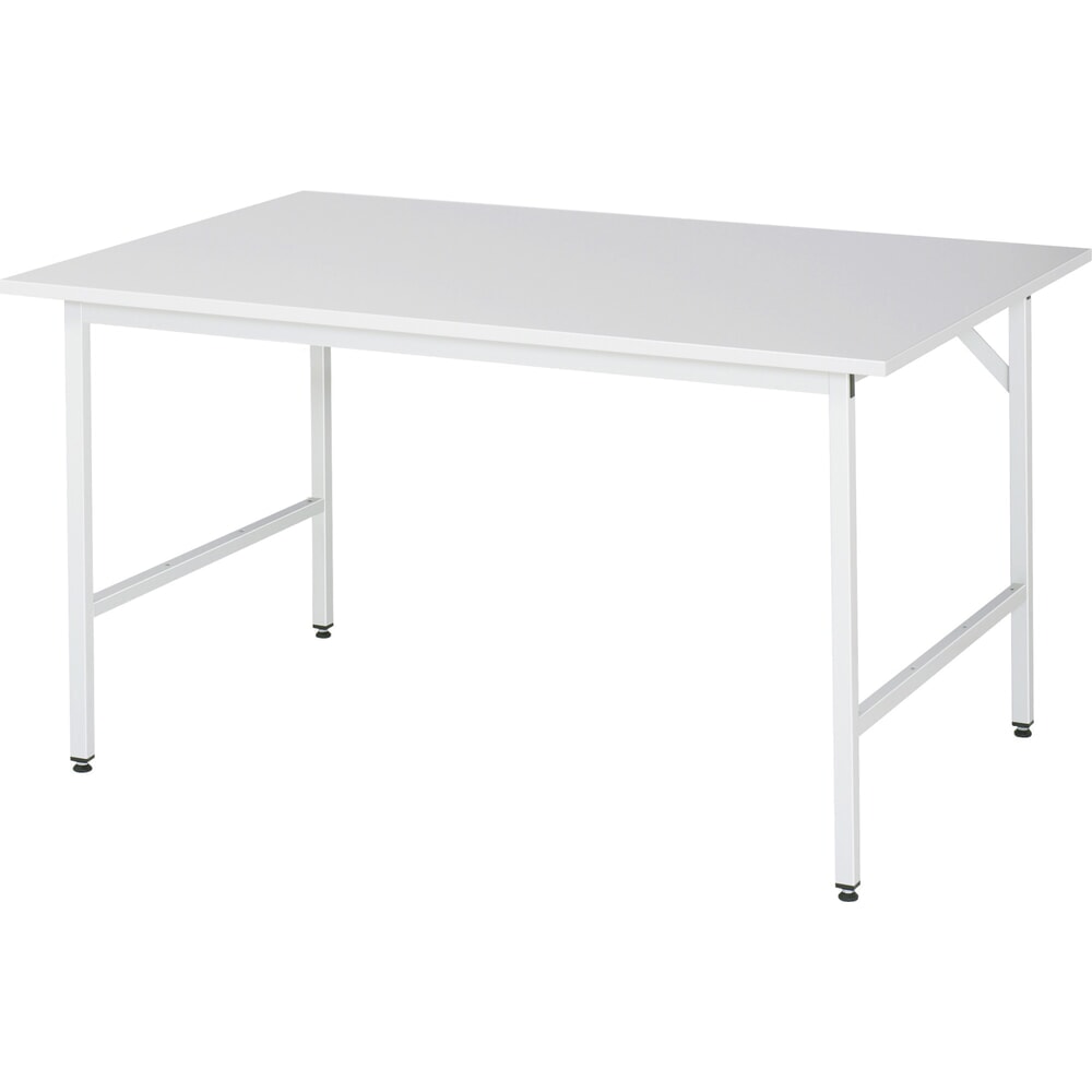 Illustration du produit: RAU Établi réglable en hauteur série JERRY, HxlxP 800-850 x 1 500 x 1 000 mm, Plan de travail avec revêtement en mélamine