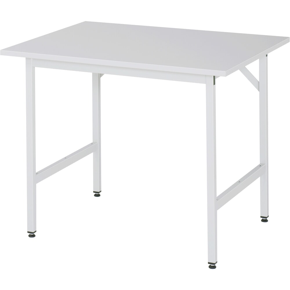 Illustration du produit: RAU Établi réglable en hauteur série JERRY, HxlxP 800-850 x 1 000 x 800 mm, Plan de travail avec revêtement mélaminé EGB
