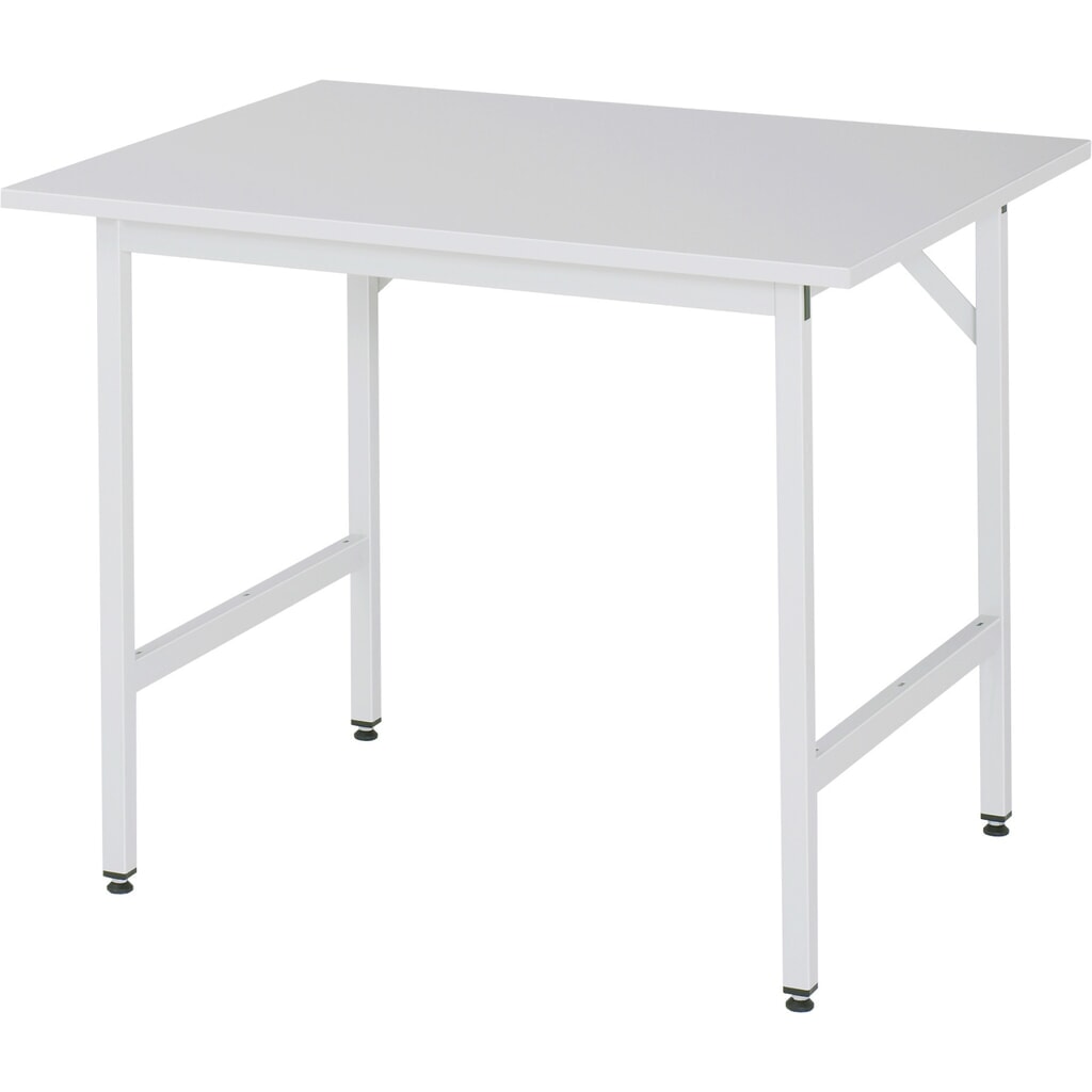 Illustration du produit: RAU Établi réglable en hauteur série JERRY, HxlxP 800-850 x 1 000 x 800 mm, Plan de travail avec revêtement mélaminé EGB