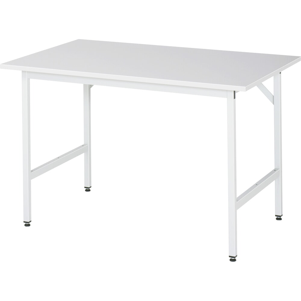 Illustration du produit: RAU Établi réglable en hauteur série JERRY, HxlxP 800-850 x 1 250 x 800 mm, Plan de travail avec revêtement mélaminé EGB