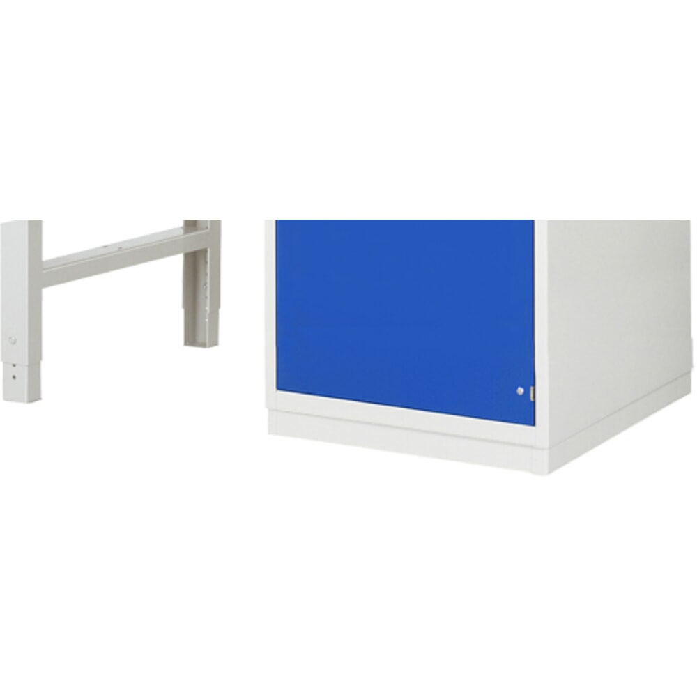 N° de l'image du produit 4 : RAU Établi série 7000, 1 caisson, HxlxP 890 x 1 000 x 700 mm, 1 porte battante, 1 tablette