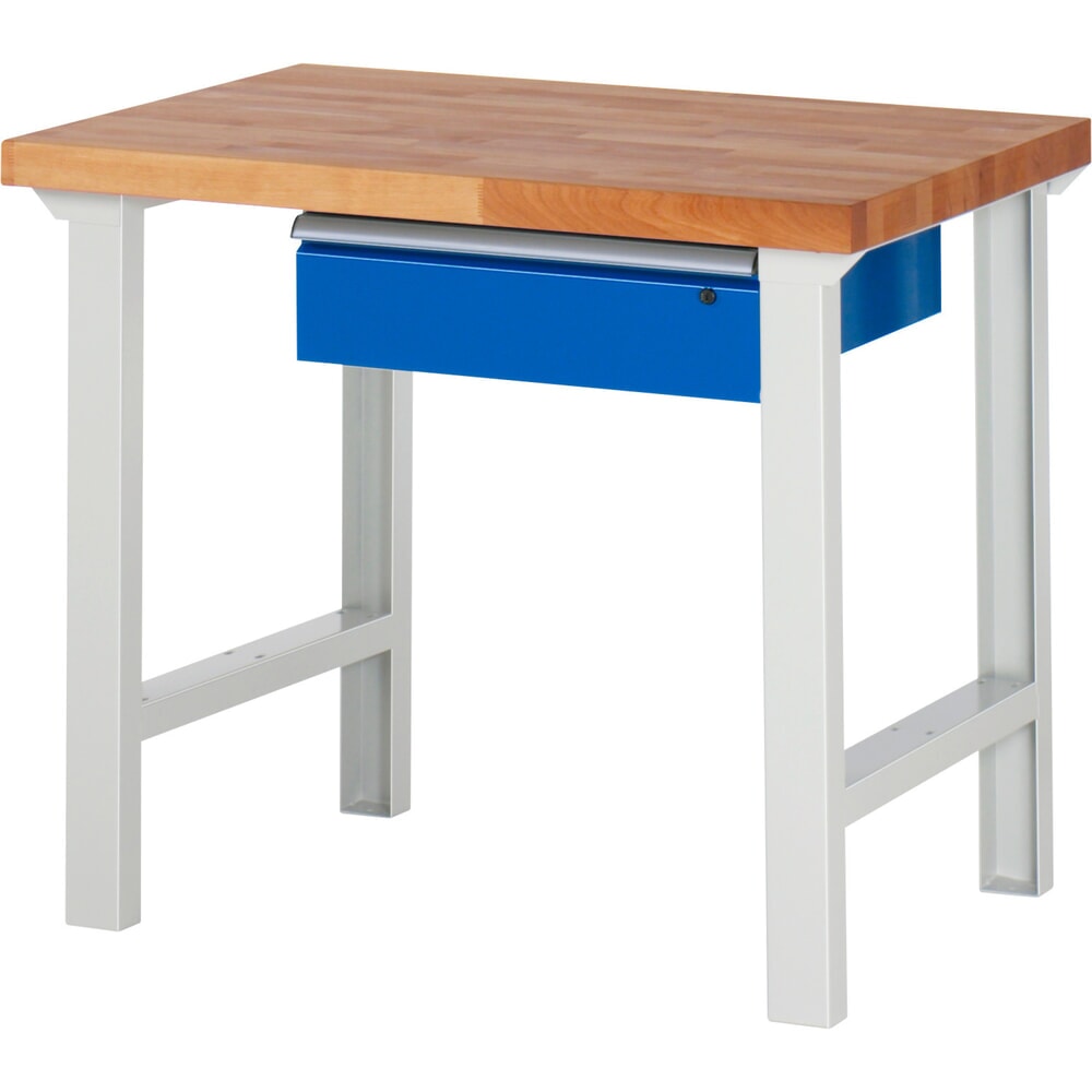 N° de l'image du produit 1 : RAU Établi série 7000, HxlxP 840 x 1 000 x 700 mm, 1 tiroir, poignée ErgoScript®