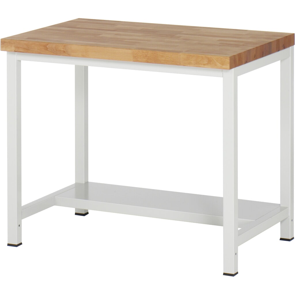 Illustration du produit: RAU établi pour charges lourdes série 8000, 1 tablette, profondeur 320 mm, H x l x P 840‑1 040 mm x 1000 mm x 900 mm