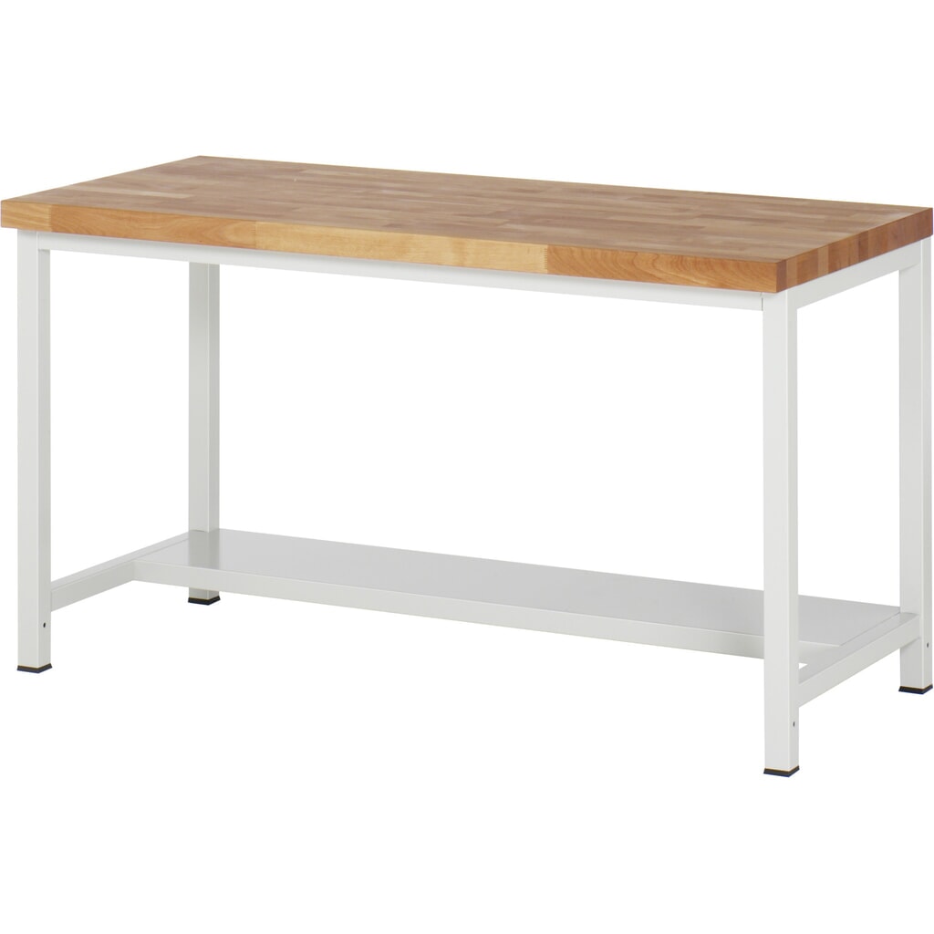 RAU établi pour charges lourdes série 8000, 1 tablette, profondeur 320 mm, H x l x P 840‑1 040 mm x 1500 mm x 700 mm Illustration du produit: RAU établi pour charges lourdes série 8000, 1 tablette, profondeur 320 mm, H x l x P 840‑1 040 mm x 1500 mm x 700 mm