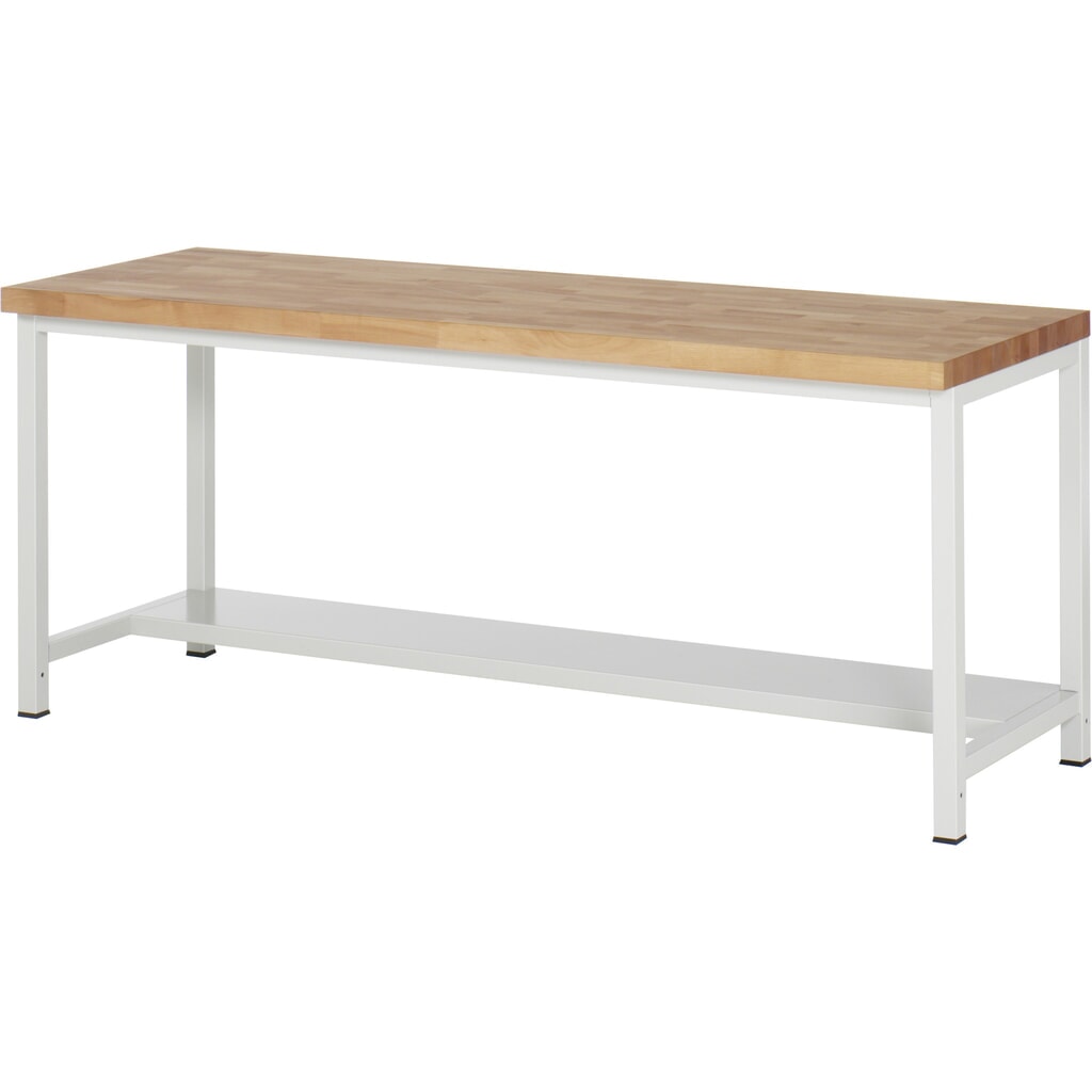 Illustration du produit: RAU établi pour charges lourdes série 8000, 1 tablette, profondeur 320 mm, H x l x P 840‑1 040 mm x 2000 mm x 700 mm