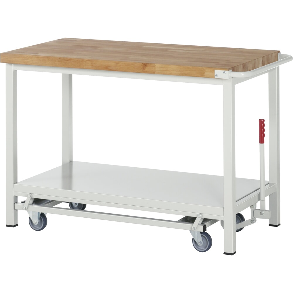 N° de l'image du produit 6 : RAU Établi avec châssis série 8000, HxlxP 880 x 750 x 700 mm, 1 caisson sous plateau à droite, avec 3 tiroirs