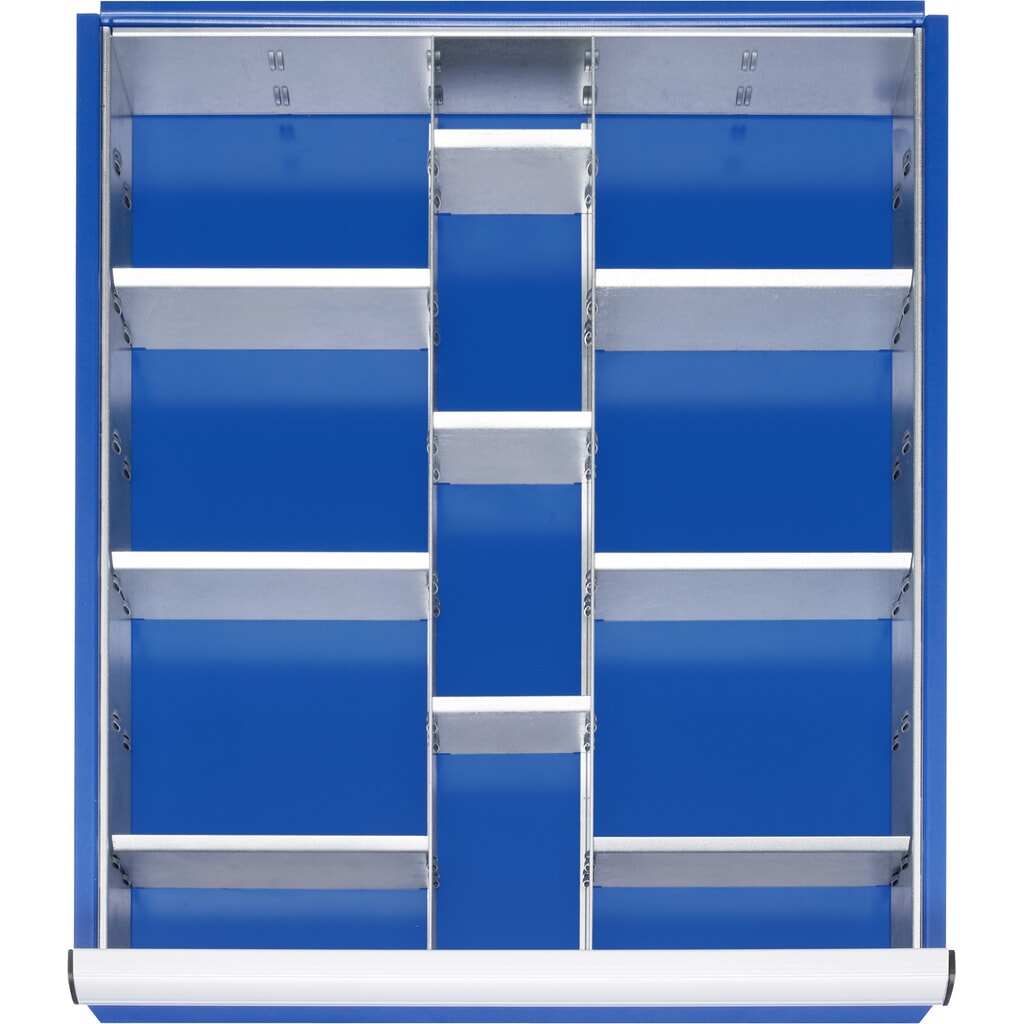 RAU Jeu de compartimentage pour tiroir, HxlxP 150 x 490 x 560 mm, avec jeu de 4 baguettes perforées, taille L pour hauteur de façade 180-360 mm Illustration du produit: RAU Jeu de compartimentage pour tiroir, HxlxP 150 x 490 x 560 mm, avec jeu de 4 baguettes perforées, taille L pour hauteur de façade 180-360 mm