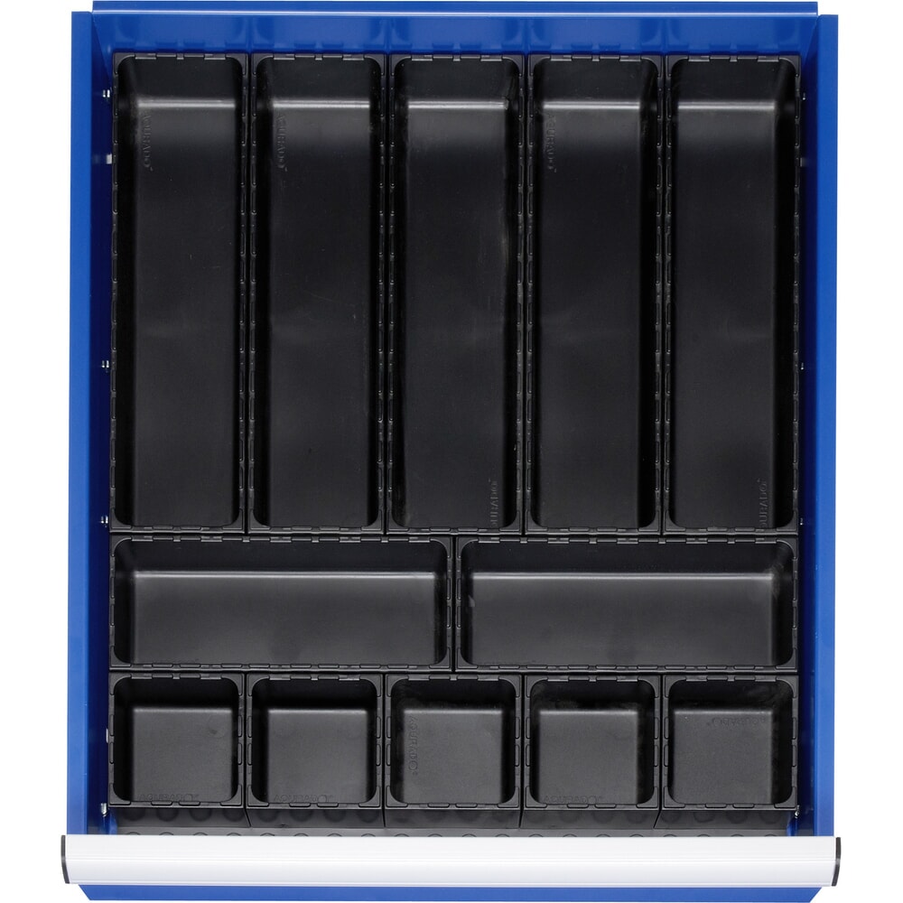 Illustration du produit: RAU Jeu de compartimentage pour tiroir, HxlxP 48 x 490 x 560 mm, avec plaque de fond et 5 casiers, taille L pour hauteur de façade 60-360 mm