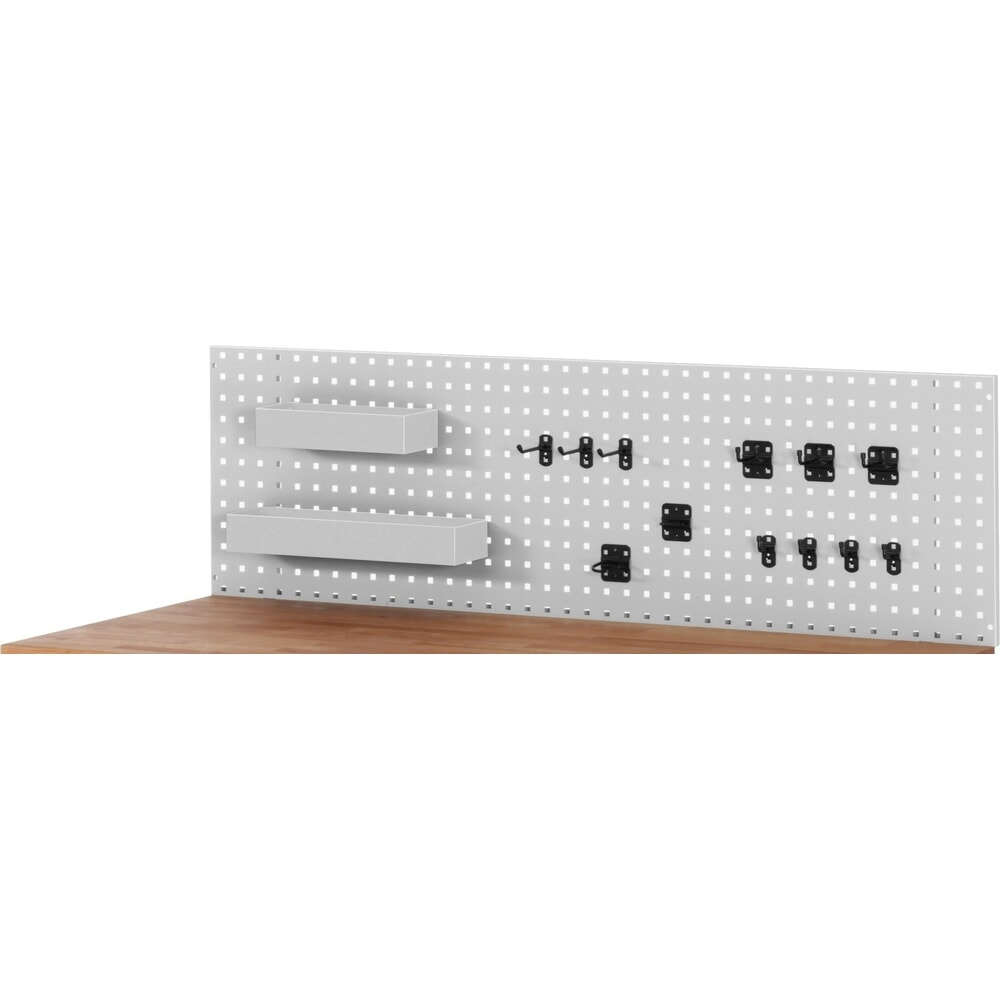 Illustration du produit: RAU Module rapporté d’établi, panneau perforé à monter soi-même, HxlxP 450 x 750 x 15 mm; jeu de supports compris