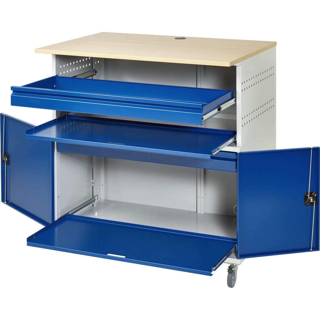 N° de l'image du produit 4 : RAU Poste informatique avec boîtier d'écran, mobile