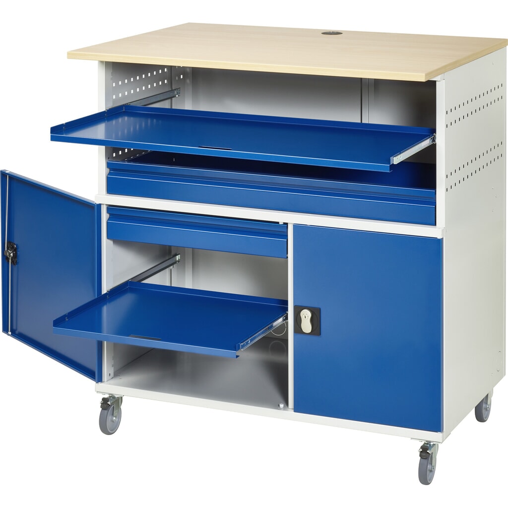 RAU Poste informatique avec boîtier d'écran, mobile N° de l'image du produit 3 : RAU Poste informatique avec boîtier d'écran, mobile