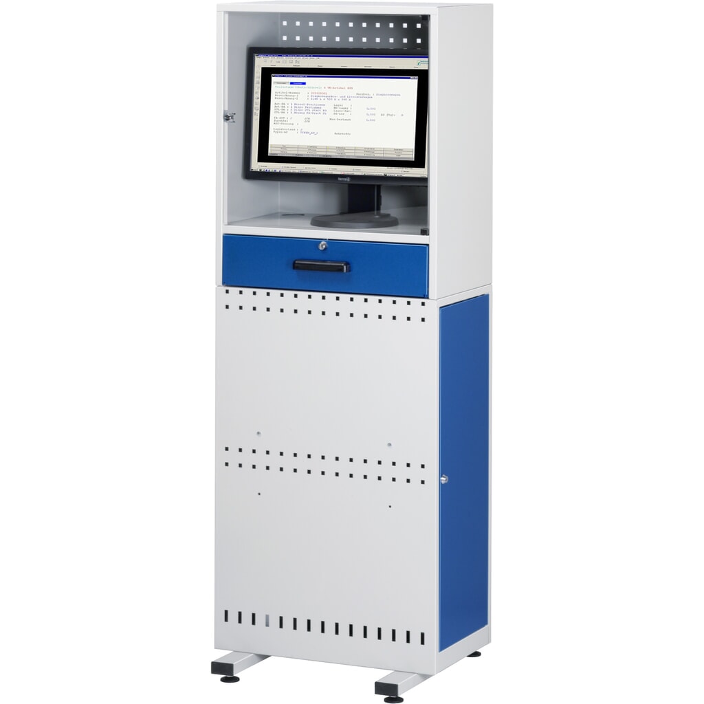 RAU Pupitre informatique avec boîtier d'écran, fixe N° de l'image du produit 3 : RAU Pupitre informatique avec boîtier d'écran, fixe