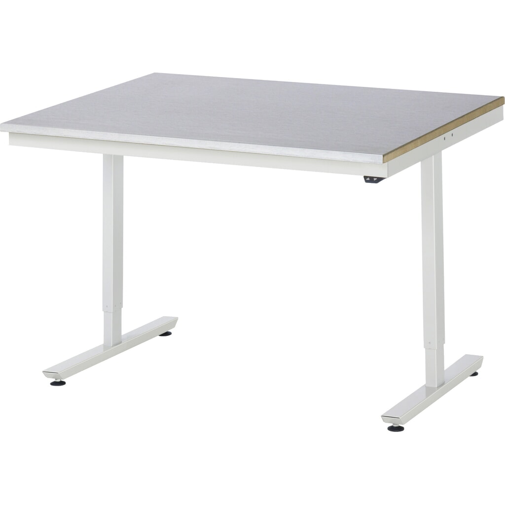 RAU Table de travail à réglage électrique de la hauteur Série adlatus 300, HxlxP 720-1 120 x 1 250 x 1 000 mm, plan de travail avec revêtement en tôle d’acier Illustration du produit: RAU Table de travail à réglage électrique de la hauteur Série adlatus 300, HxlxP 720-1 120 x 1 250 x 1 000 mm, plan de travail avec revêtement en tôle d’acier