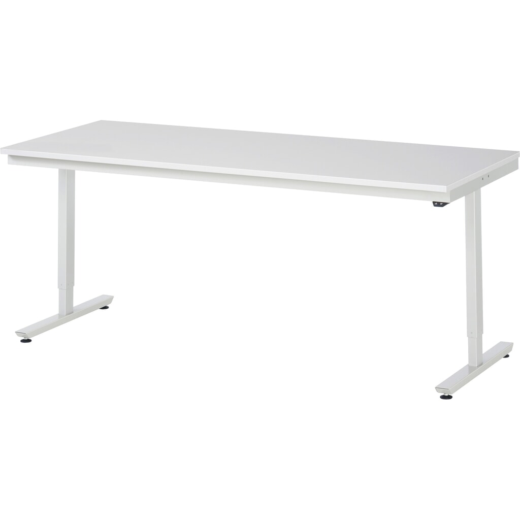 Illustration du produit: RAU Table de travail à réglage électrique de la hauteur Série adlatus 300, HxlxP 720-1 120 x 2 000 x 800 mm, plan de travail avec revêtement en mélamine