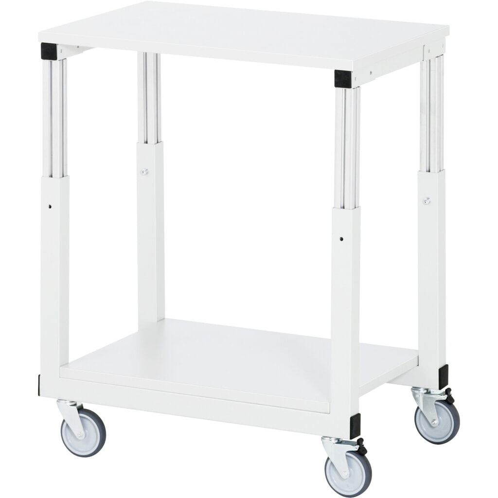 Illustration du produit: RAU Table de travail mobile Série E, HxlxP 650-1 000 x 500 x 700 mm, plan de travail avec revêtement en mélamine