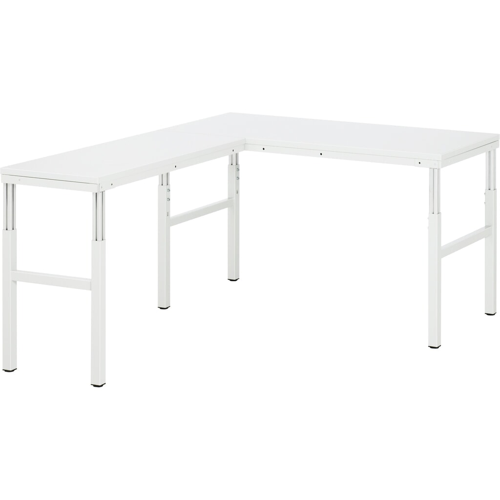 RAU Table de travail Série E, HxlxP 650-1 000 x 700 x 500 mm, plan de travail avec revêtement en mélamine EGB N° de l'image du produit 4 : RAU Table de travail Série E, HxlxP 650-1 000 x 700 x 500 mm, plan de travail avec revêtement en mélamine EGB
