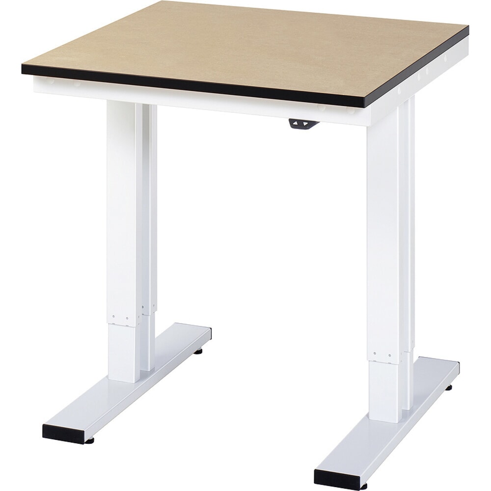 N° de l'image du produit 1 : RAU Table pour poste de travail à réglage électrique de la hauteur série adlatus 300, HxlxP 720-1 120 x 750 x 800 mm, plan de travail en MDF