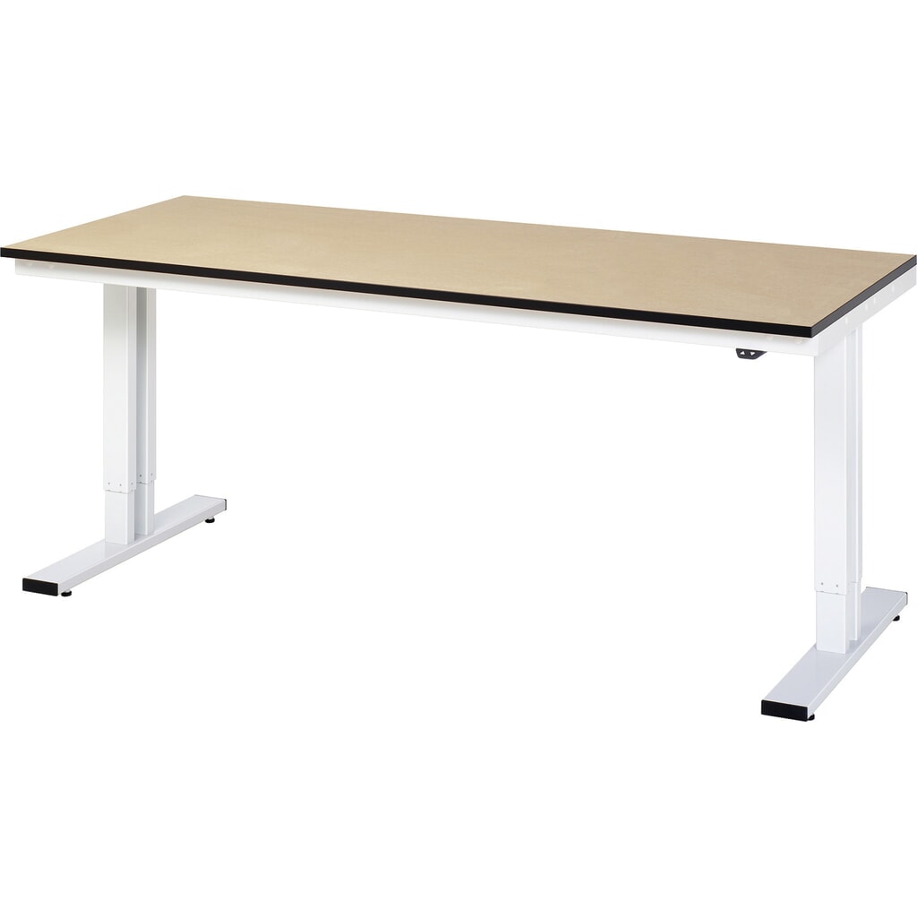 RAU Table pour poste de travail à réglage électrique de la hauteur série adlatus 300, HxlxP 720-1 120 x 2 000 x 800 mm, plan de travail en MDF N° de l'image du produit 1 : RAU Table pour poste de travail à réglage électrique de la hauteur série adlatus 300, HxlxP 720-1 120 x 2 000 x 800 mm, plan de travail en MDF