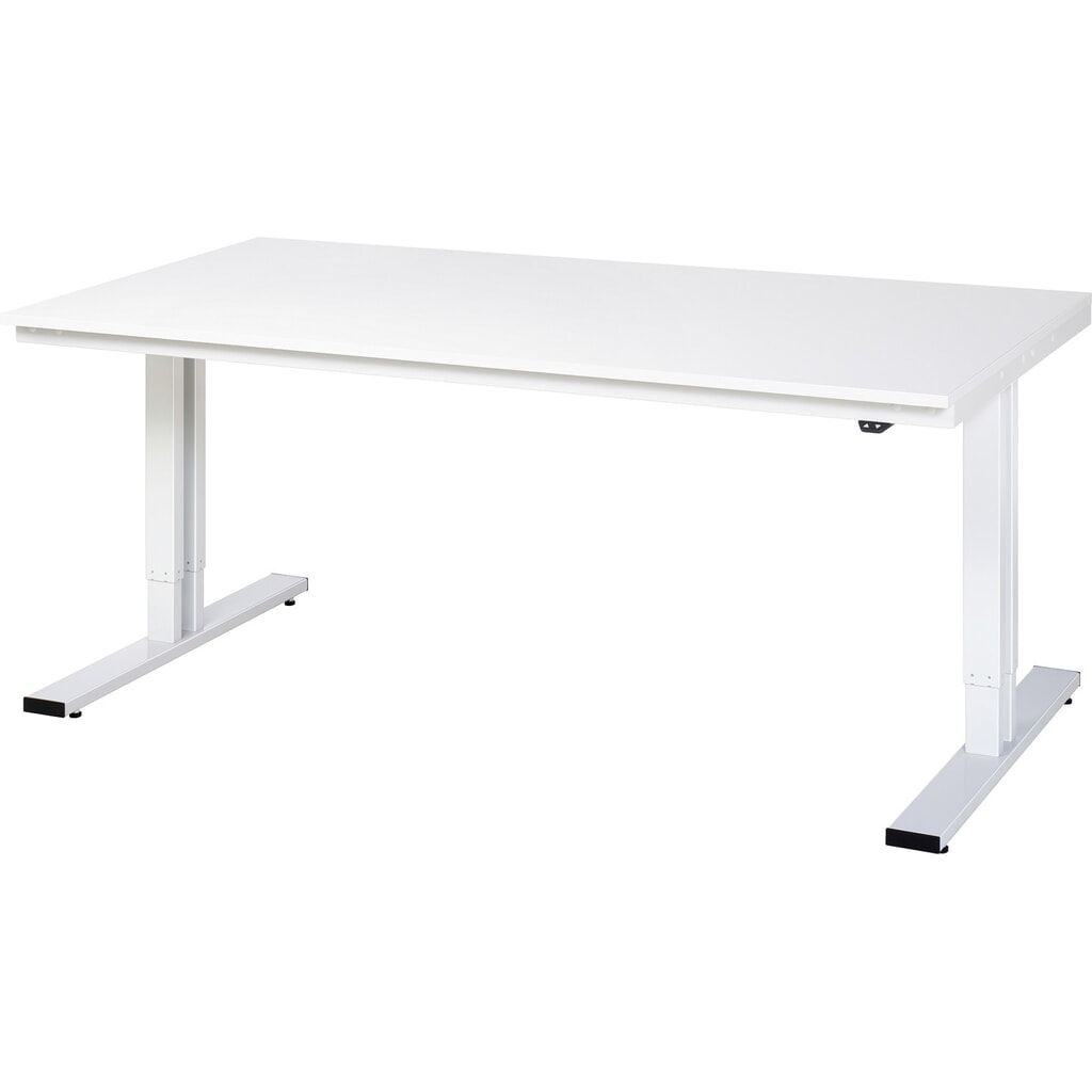 RAU Table pour poste de travail à réglage électrique de la hauteur série adlatus 300, HxlxP 720-1 120 x 2 000 x 1 000 mm, plan de travail en mélaminé N° de l'image du produit 1 : RAU Table pour poste de travail à réglage électrique de la hauteur série adlatus 300, HxlxP 720-1 120 x 2 000 x 1 000 mm, plan de travail en mélaminé