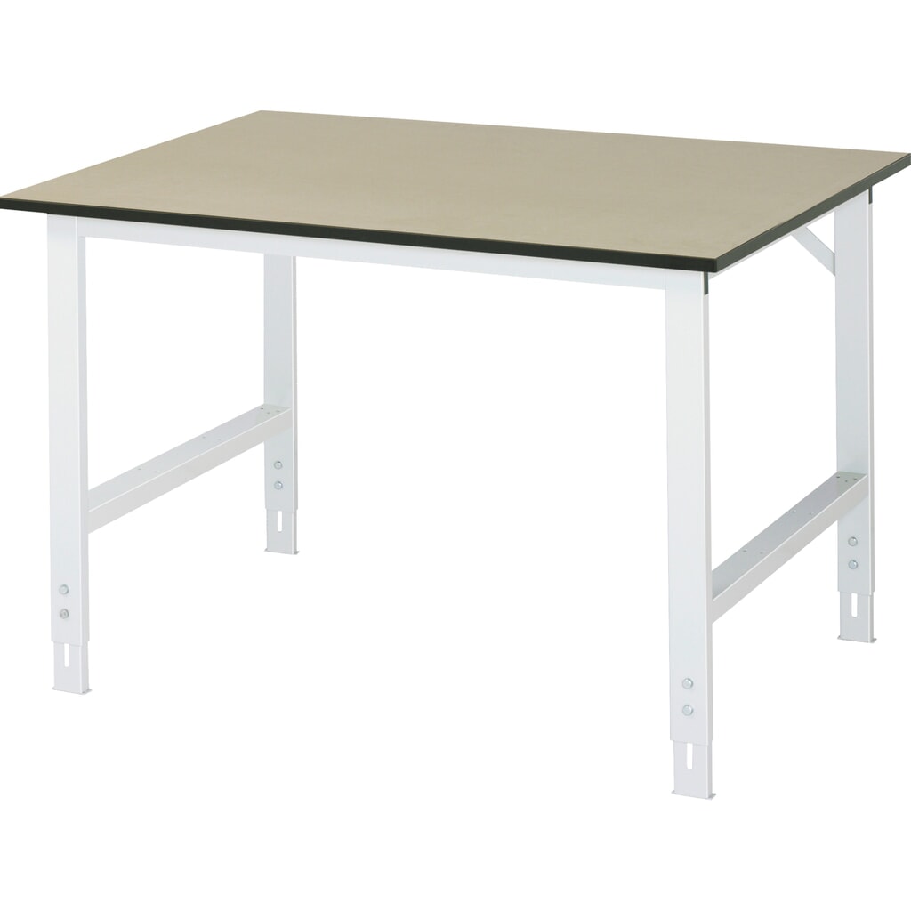 RAU Table pour poste de travail réglable en hauteur série TOM, HxlxP 760-1 080 x 1 250 x 1 000 mm, plan de travail MDF Illustration du produit: RAU Table pour poste de travail réglable en hauteur série TOM, HxlxP 760-1 080 x 1 250 x 1 000 mm, plan de travail MDF
