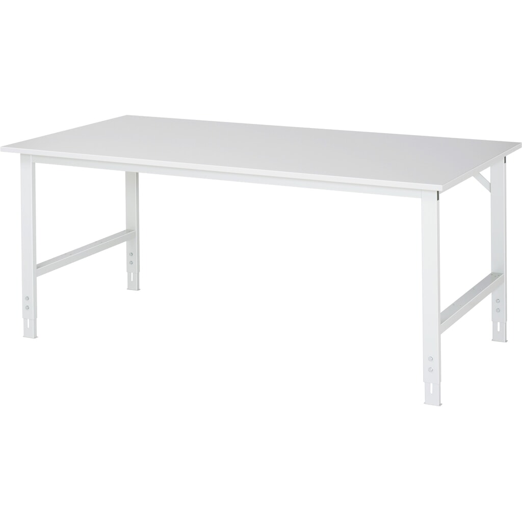 Illustration du produit: RAU Table pour poste de travail réglable en hauteur série TOM, HxlxP 760-1 080 x 2 000 x 1 000 mm, plan de travail EGB mélaminé