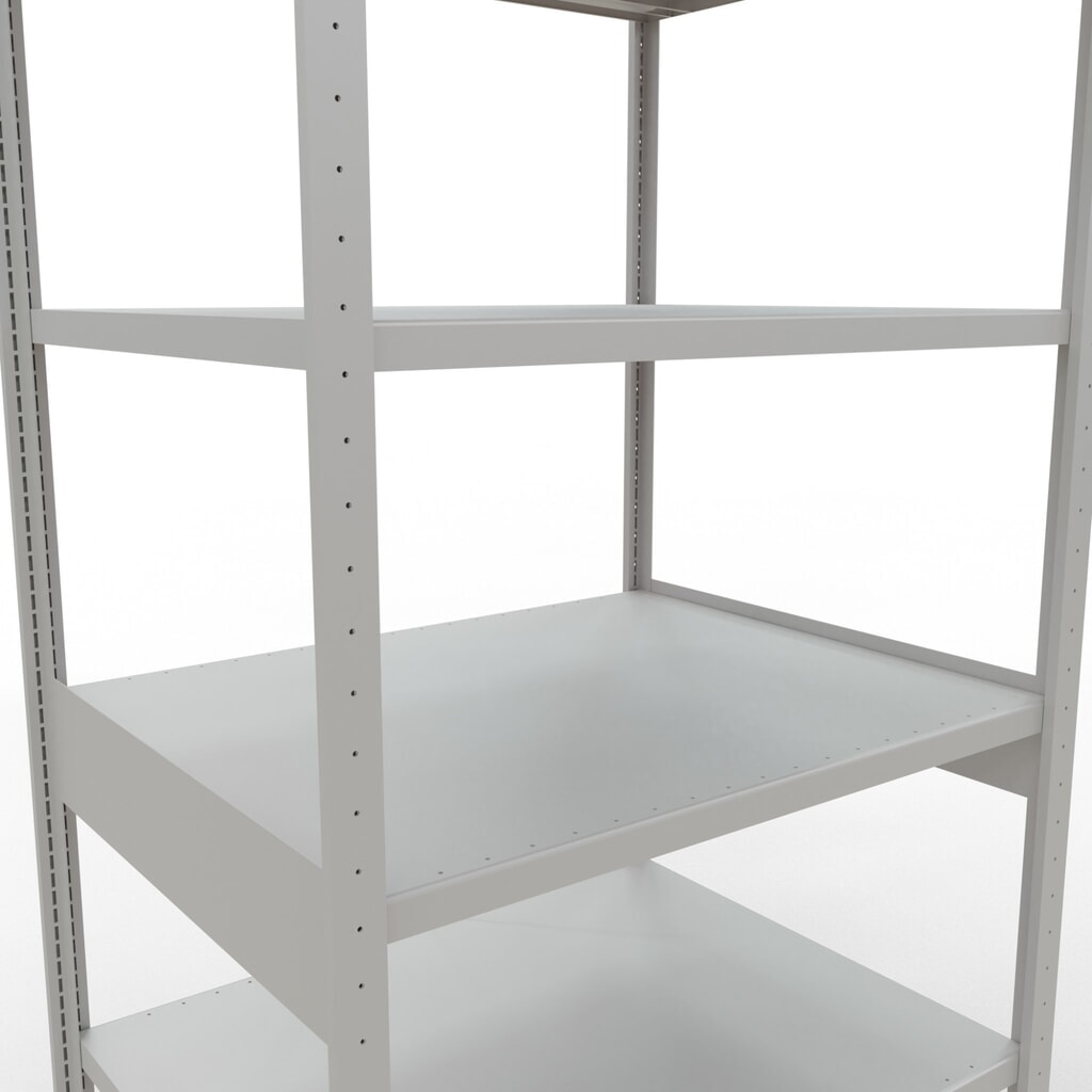 N° de l'image du produit 5 : SCHULTE Rayonnage à tablettes gris clair, charge par tablette 330 kg, HxlxP 2 500 x 1 060 x 836 mm