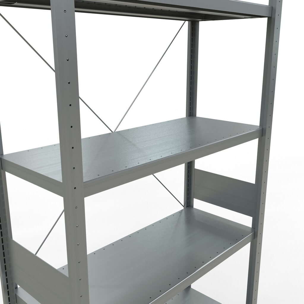 N° de l'image du produit 5 : SCHULTE Rayonnage à tablettes galvanisé, charge par tablette 330 kg, HxlxP 3 000 x 1 060 x 436 mm