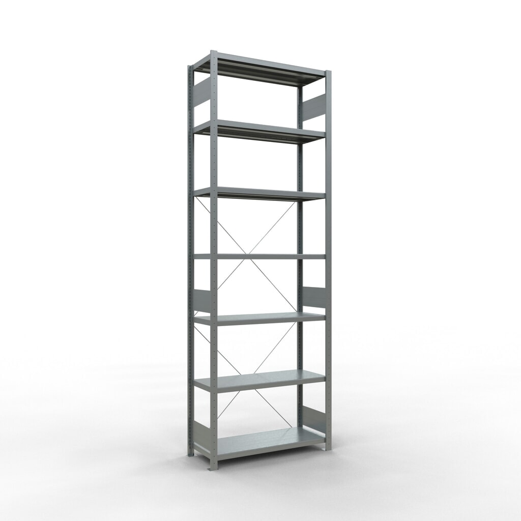 Illustration du produit: SCHULTE Rayonnage à tablettes galvanisé, charge par tablette 330 kg, HxlxP 3 000 x 1 060 x 436 mm