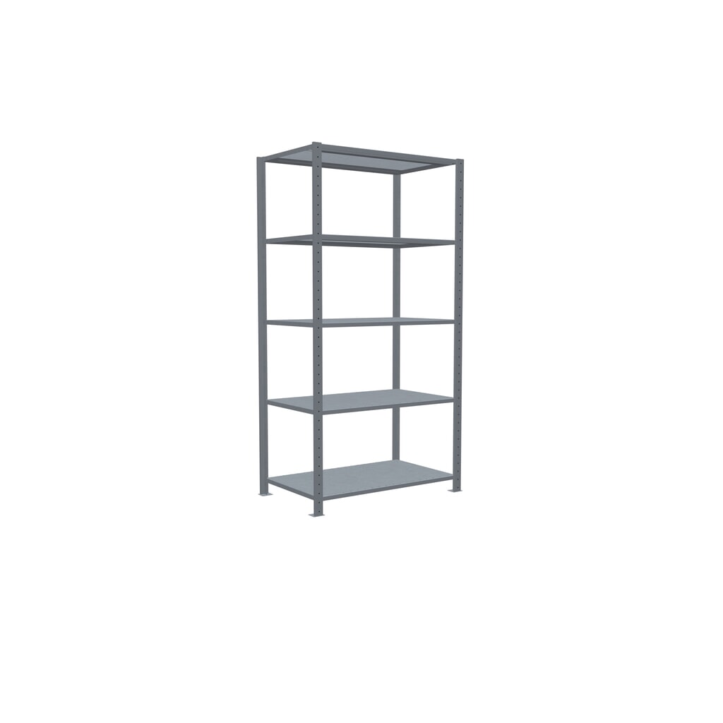 SCHULTE Rayonnage à tablettes galvanisé avec 5 tablettes en tôle d’acier, charge par tablette 330 kg, HxlxP 2 000 x 1 060 x 636 mm N° de l'image du produit 2 : SCHULTE Rayonnage à tablettes galvanisé avec 5 tablettes en tôle d’acier, charge par tablette 330 kg, HxlxP 2 000 x 1 060 x 636 mm