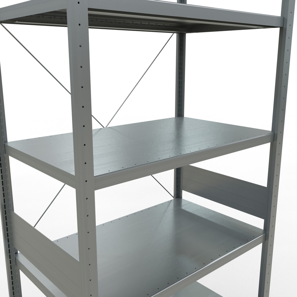 N° de l'image du produit 5 : SCHULTE Rayonnage à tablettes galvanisé, charge par tablette 330 kg, HxlxP 3 000 x 1 060 x 636 mm