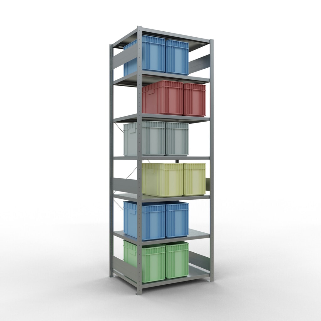 N° de l'image du produit 3 : SCHULTE Rayonnage à tablettes galvanisé, charge par tablette 330 kg, HxlxP 3 000 x 1 060 x 836 mm