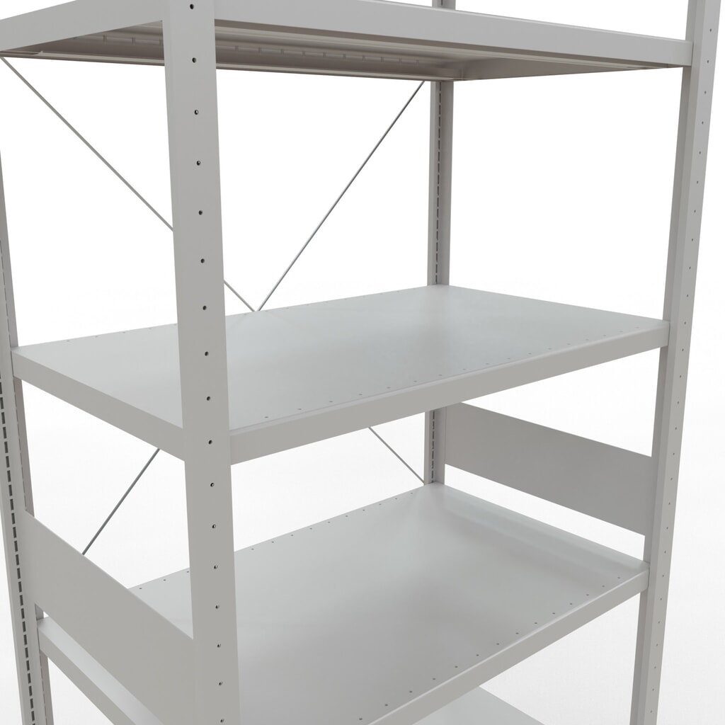 N° de l'image du produit 5 : SCHULTE Rayonnage à tablettes gris clair, charge par tablette 330 kg, HxlxP 3 000 x 1 060 x 636 mm