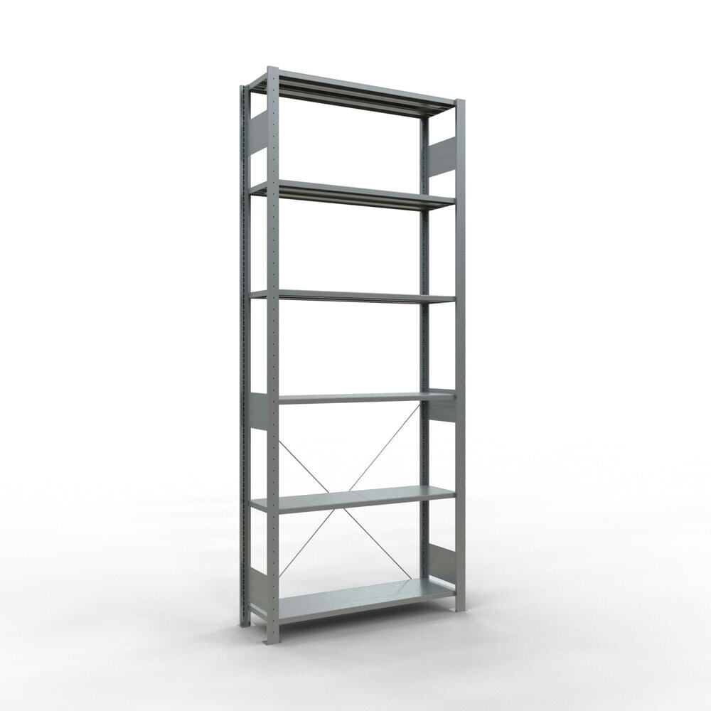 Illustration du produit: SCHULTE Rayonnage à tablettes galvanisé, charge par tablette 150 kg, HxlxP 2 500 x 1 060 x 336 mm