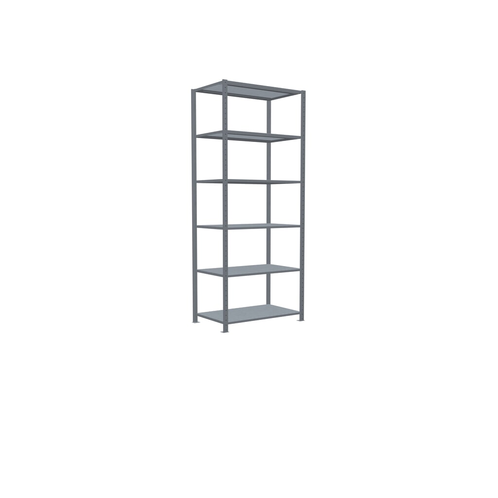 N° de l'image du produit 2 : SCHULTE Rayonnage à tablettes galvanisé, charge par tablette 150 kg, HxlxP 2 500 x 1 060 x 636 mm