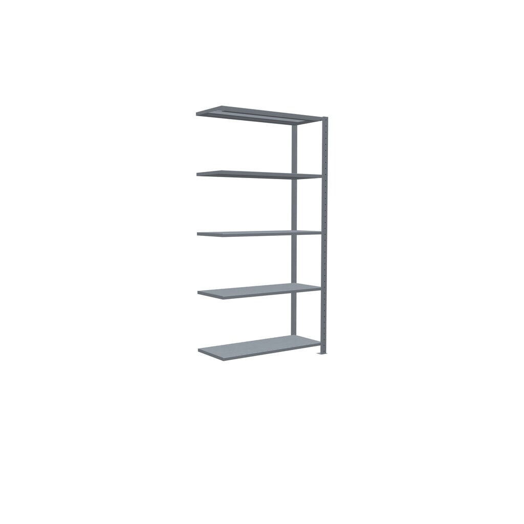 Rayonnage à tablettes SCHULTE, système enfichable, travée auxiliaire, CT 150 kg, galvanisé, H x l x P 2 000 x 1 000 x 400 mm N° de l'image du produit 2 : Rayonnage à tablettes SCHULTE, système enfichable, travée auxiliaire, CT 150 kg, galvanisé, H x l x P 2 000 x 1 000 x 400 mm