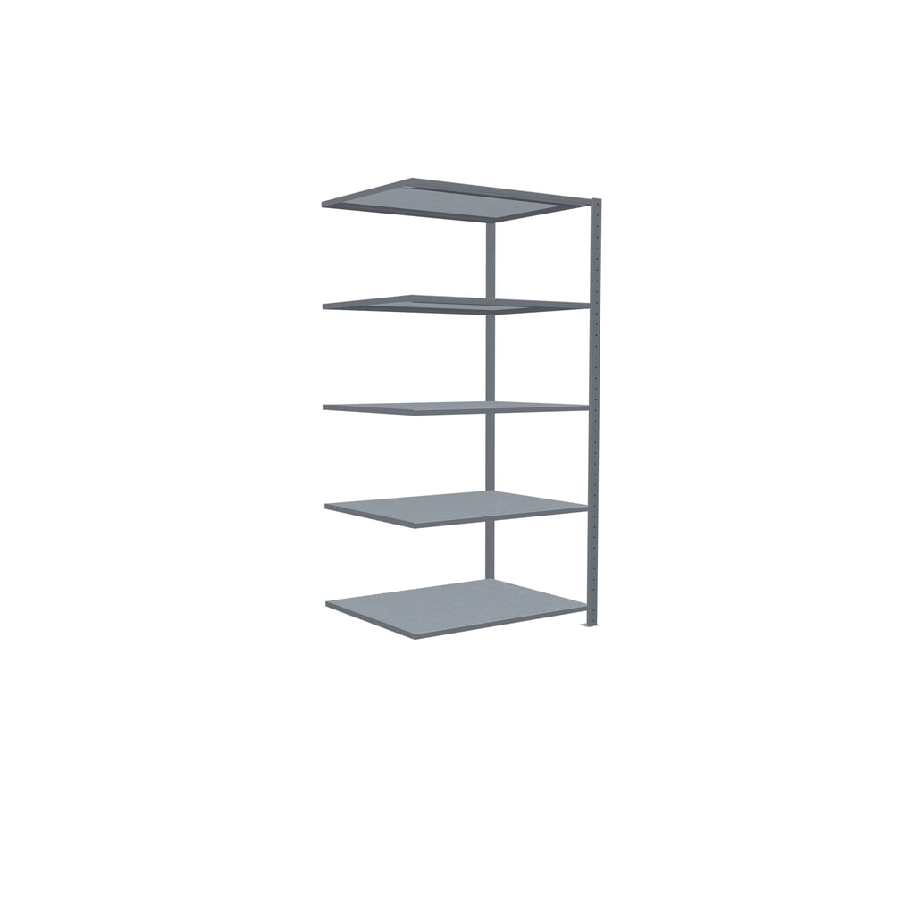 N° de l'image du produit 2 : Rayonnage à tablettes SCHULTE, système à emboîter, travée auxiliaire, charge par tablette 330 kg, galvanisé, HxlxP 2000 x 1000 x 800 mm