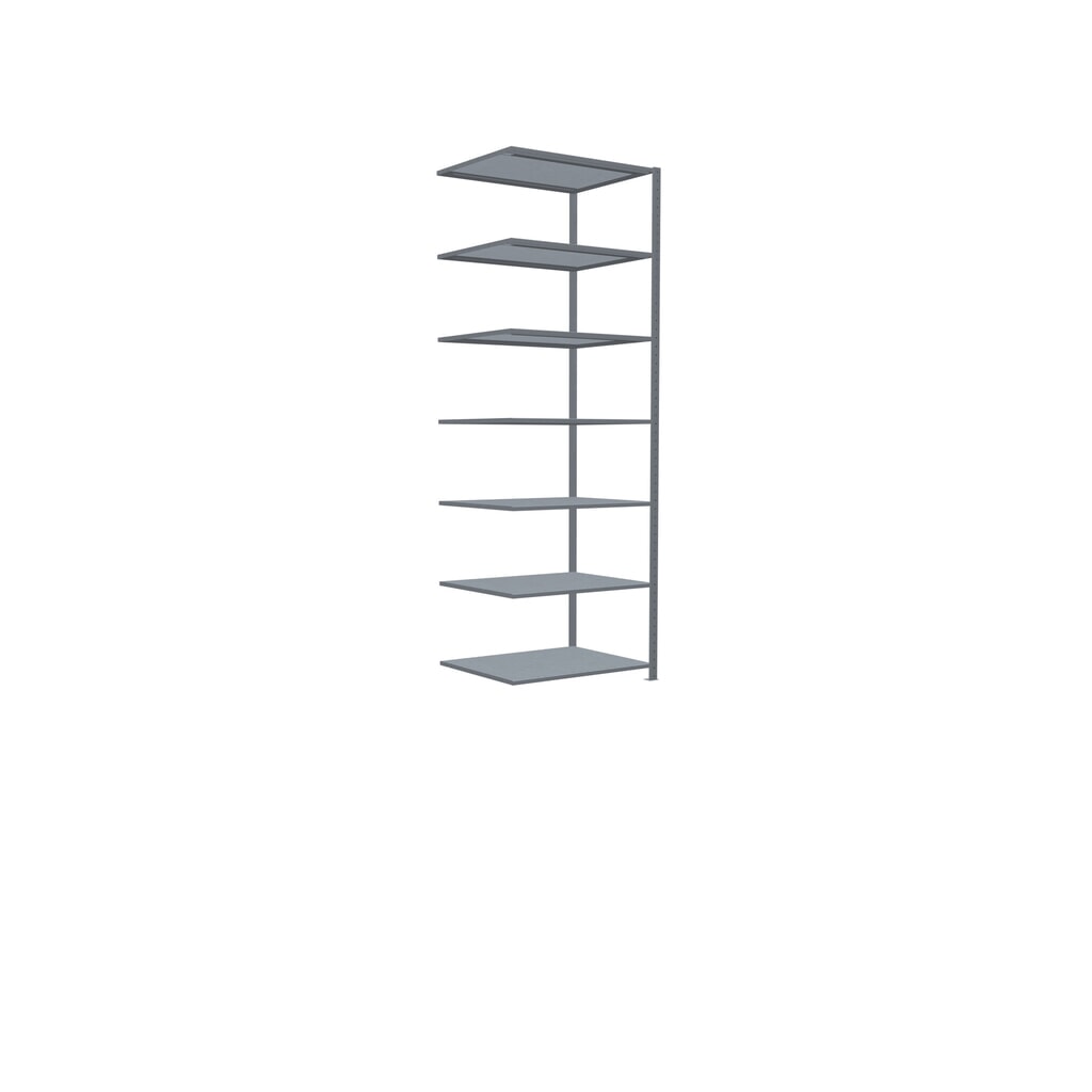 N° de l'image du produit 2 : Rayonnage à tablettes SCHULTE, système à emboîter, travée auxiliaire, charge par tablette 330 kg, galvanisé, HxlxP 3000 x 1000 x 800 mm