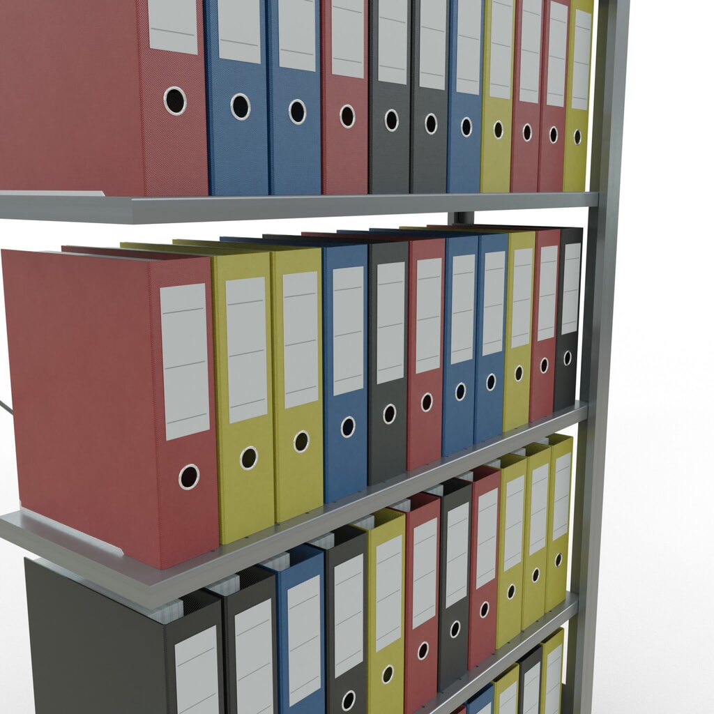Rayonnage de bureau SCHULTE travée auxiliaire, utilisable d’un seul côté, sans barres de butée, CT 85 kg, HxlxP 2 000 x 1 000 x 300 mm N° de l'image du produit 3 : Rayonnage de bureau SCHULTE travée auxiliaire, utilisable d’un seul côté, sans barres de butée, CT 85 kg, HxlxP 2 000 x 1 000 x 300 mm