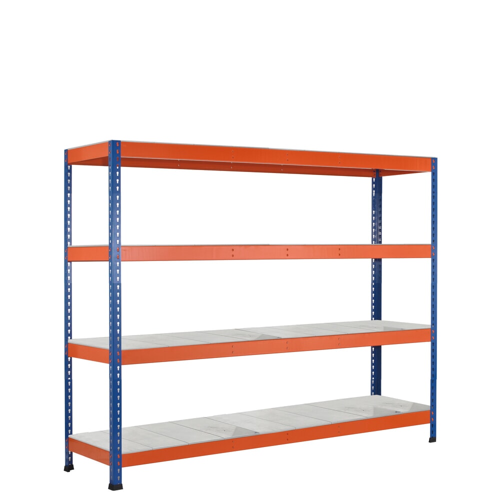 Illustration du produit: Rayonnage grande portée SCHULTE, avec panneaux en acier, module de base, H x l x P 1 981 x 1 536 x 469 mm