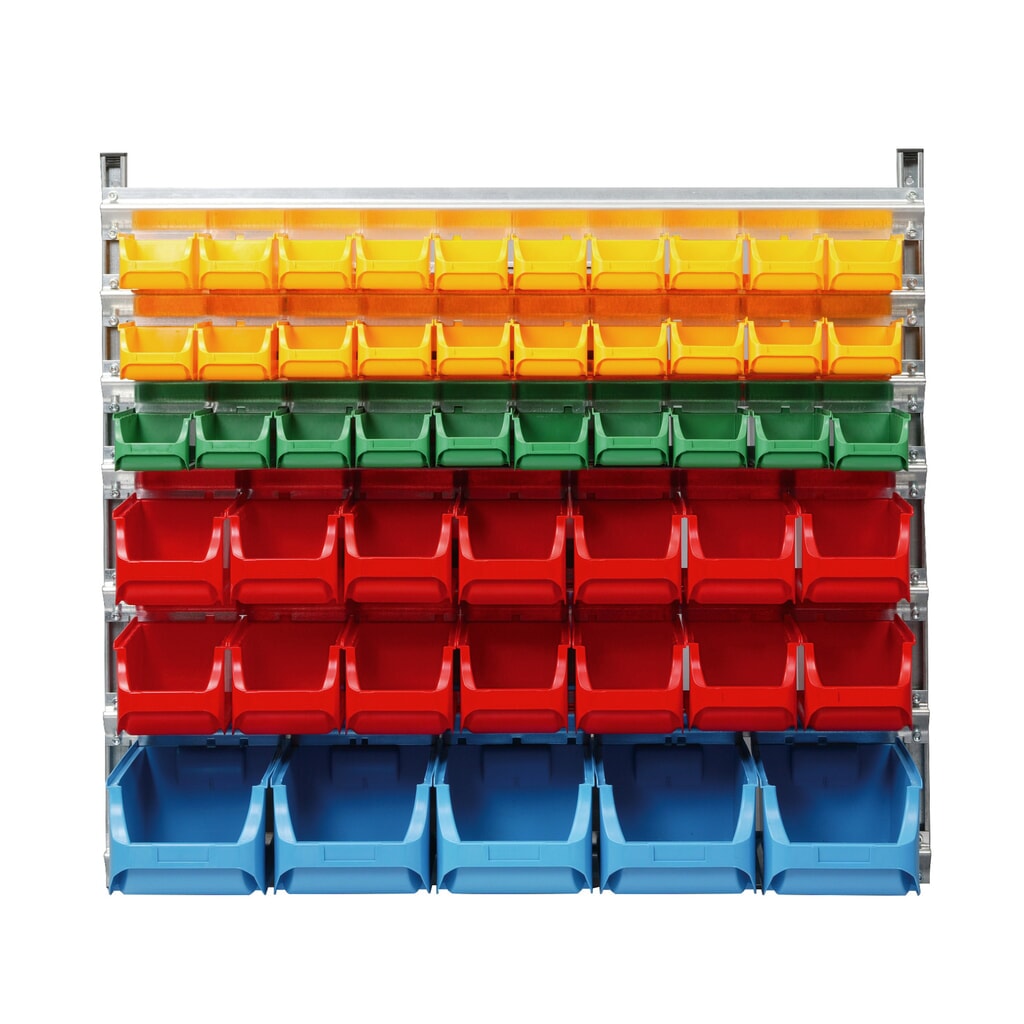 Rayonnage mural, utilisable d’un côté, HxlxP 1 050 x 1 130 x 370 mm N° de l'image du produit 2 : Rayonnage mural, utilisable d’un côté, HxlxP 1 050 x 1 130 x 370 mm